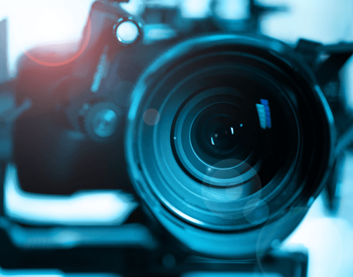 Professional Camera up close photo